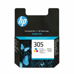 HP 305 Tri-color Original Ink Cartridge (Tinte HP 305 / 3YM60AE TriColour)