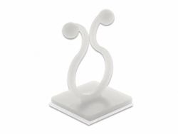 DeLOCK 60175 cable organizer Cable hook Floor Transparent 10 pc[s] (Delock kabelklemme)
