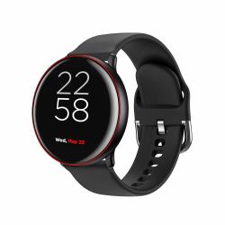 Canyon Marzipan 3,1 cm [1.22"] IPS 41 mm Numérique 240 x 240 pixels Écran tactile Noir, Rouge (Canyon Marzipan Smart Watch Black Red)