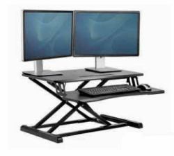 Fellowes Corsivo 17 kg Black (Fellowes 8091001 Corsivo Sit-Stand Workstation)