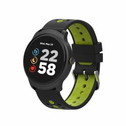 Canyon CNS-SW81BG smartwatche et montre de sport 3,3 cm [1.3"] IPS 44 mm Numérique 240 x 240 pixels Écran tactile Noir, Vert (Canyon Oregano Smart Watch Black Green)
