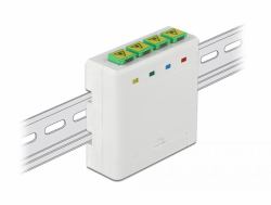 DeLOCK Optical Fiber Connection Box for DIN Rail 4 x SC Simplex or LC Duplex (DeLOCK 85921 netvÃ¦rk fordelerskab Hvid)