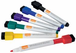 Nobo 1903792 marqueur 6 pièce[s] Pointe fine Noir, Bleu, Vert, Rouge, Violet, Jaune (Quartet Mini - markÃ¸r - assorterede fa)