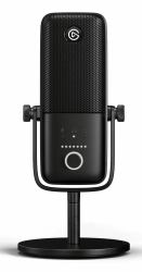 Elgato Wave 3 Noir Microphone de table (Wave 3 Black Table microphone - Wave 3, Table microphone, 70 - - 20000 Hz, 24 bit, 96 kHz, Wired, USB)
