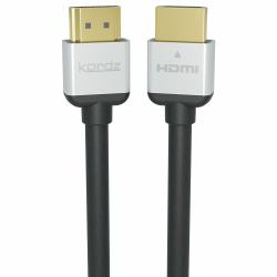 Kordz R.3-HD0300 câble HDMI 3 m HDMI Type A [Standard] Noir, Acier (KORDZ 3m R.3 HDMI Cable R.3-HD0300)