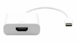 garbot USB3.1 C-HDMI. M/F. White 20cm - Warranty: 36M