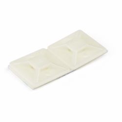 StarTech.com 100 Pack Cable Tie Mounts with Adhesive Tape for 0.18 in. [4.6 mm] Wide Ties - Nylon/Plastic Zip Tie Mounts - Electrical/Network Cable Wrap Mounts / 94V-2 Fire & UL Rated TAA (100 PACK...