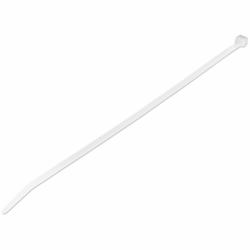 StarTech.com 10"[25cm] Cable Ties - 1/8"[4mm] wide, 2-5/8"[68mm] Bundle Diameter, 50lb[22kg] Tensile Strength, Nylon Self Locking Zip Ties w/ Curved Tip - 94V-2/UL Listed, 100 Pack - White (100 PAC...
