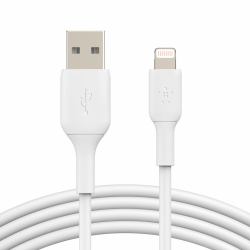 Belkin CAA001BT1MWH2PK lightning cable 1 m White (LIGHTNING TO USB-A CABLE 1M [2 - 1M [2 PK] WHITE)