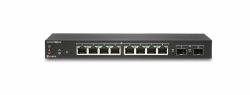 SonicWall SWS12-8 Géré L2 Gigabit Ethernet [10/100/1000] Noir 