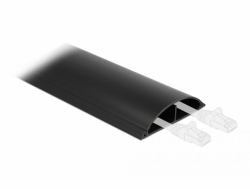 DeLOCK Conduite de câble 89 x 21 mm - longueur 1 m, noire (Delock kabelkanal)