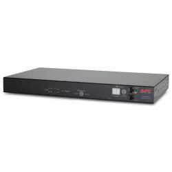 APC RACK ATS, 20A/208V, 16A/230V, C20 IN, [8] C13 [1] C19 OUT unité de distribution d'énergie Noir (APC AUTOMATIC TRANSFER SWITCH 230V)