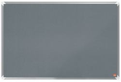 Nobo 1915195 tableau d'affichage Gris Aluminium (Nobo 1915195 Premium Plus Grey Felt Notice Board 900x600mm)