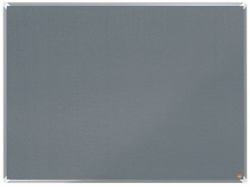 Nobo 1915196 tableau d'affichage Gris Aluminium (Nobo 1915196 Premium Plus Grey Felt Notice Board 1200x900mm)