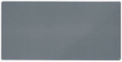 Nobo 1915200 insert notice board Grey Aluminium (Nobo 1915200 Premium Plus Grey Felt Notice Board 2400x1200mm)