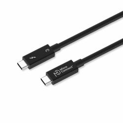 Microconnect TB3005 Thunderbolt cable 0.5 m 40 Gbit/s Black (Premium Thunderbolt 3 Cable, - 0.5m, 40 Gbits, 240W USB type - C Male/Male Up to 40Gbps data transfer rates, supports PCI Express Gen 3 ...