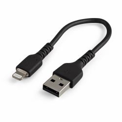 StarTech.com Câble USB-A vers Lightning Noir Robuste 15cm - Câble de Charge/Synchronisation de ...