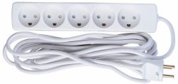Microconnect GRU0055WDK power extension 5 m 5 AC outlet[s] Indoor White (5-way Danish Power Strip 5m - With Earth, without ON/OFF - Switch - Warranty: 300M)