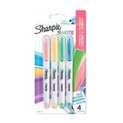 Sharpie 2138234 marqueur indélébile Multicolore 4 pièce[s] (Sharpie 2138234 S-Note Chisel Tip Creative Markers Pack of 4)
