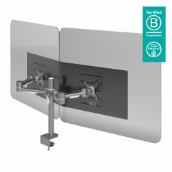 Dataflex 44.320 panneau d'intimité pour ordinateur de bureau Transparent (Dataflex Addit dual monitor hygiene screen-monitor 320 - clear acrylic [1Year warranty])