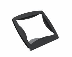 Ergonomic Solutions TabPOS Tablet & mPOS C-Frame for 12,9" w. hinge mount (C-Frame 12,9" w. hinge mount - - BLACK w/ Welded Hinges Excl - Rotation Base - iPad Pro 3rd Gen [2018] - Warranty: 60M)