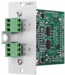 TOA D-001T module audio (D-001T M-9000 Series Dual Mic/Line Input Module with DSP)