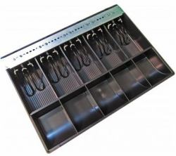 apg Solutions PK-15U-5-BX cash tray Metal, Plastic Black (APG ADJUSTABLE TILL 5 BILL X 5 - COIN FOR S100 / S)