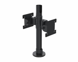 Ergonomic Solutions SpacePole POS SPV1103-FX-02 accessoire de système de paiement en point de vente Monture POS Noir Métal 75 x 75 mm 100 x 100 mm (BACK TO BACK BLACK - )