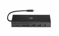 HP Travel USB-C Multi Port Hub (Travel USB-C Multi Port Hub - 1C1Y5AA, Wired, USB 3.2 Gen 1 - [3.1 Gen 1] Type-C, 10,100,1000 Mbit/s, Black, MicroSD [TransFlash], SD, China - Warranty: 3M)