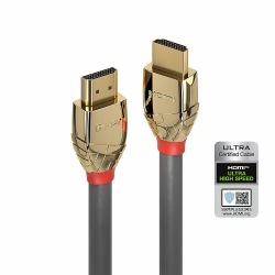 Lindy Câble HDMI Ultra High Speed Gold Line, 3m (3m Ultra High Speed HDMI - Cable, Gold Line - Warranty: 300M)