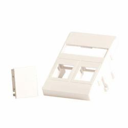 Lanview LVN127866 wall plate/switch cover White (Wall plate 2 x keystone for - 50 x 75 mm Clicline outlet - white - Warranty: 300M)