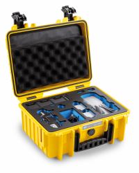 B&W Cases 3000/Y/MavicA2 Bag case Yellow Polypropylene [PP] (B&W International Shipping Case for Drone, Battery, Controller, Accessories, Transportation, Tablet PC, Document)