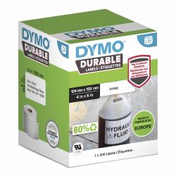 DYMO LW Étiquettes industrielles résistantes | authentique | plastique blanc | 104 x 159 mm | 1...