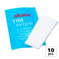 Akasa TIM Wipe Reinigungstücher - 10 Stück combiné de dissipateurs thermiques (Akasa Pack of 10 Thermal Interface Material [TIM] Cleaning Wipes)