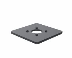 Ergonomic Solutions SpacePole POS 150x150mm Base plate 5mm (150x150mm Baseplate 5mm - - BLACK - Warranty: 60M)