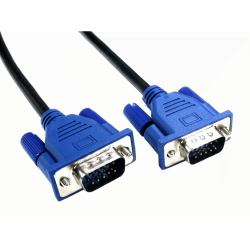 Cables Direct CDEX-LPLZ-02BL VGA cable 2 m VGA [D-Sub] Black, Blue (CDL 2mtr SVGA Low Prof Cab [LSZH])