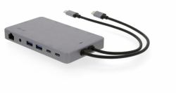 lmp Display Dock 2 Avec fil USB 3.2 Gen 1 [3.1 Gen 1] Type-C Gris 