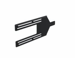 Kiosk straight bracket - Portrait 22" to 15" -BLACK - - Warranty: 60M