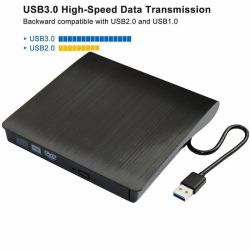 CoreParts MS-DVDRW-3.0-013 All-in-One PC spare part/accessory (DVD RW External Drive - SATA interface USB3.0 Single - cable for both power and data, Black Color - Warranty: 12M)