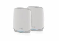 NETGEAR Orbi RBK762S Tri-band [2.4 GHz / 5 GHz / 5 GHz] Wi-Fi 6 [802.11ax] White 5 Internal (ORBI AX5400 MESH SYSTEM - 2-SET INCL.1 JAHR ARMOR BNDL)
