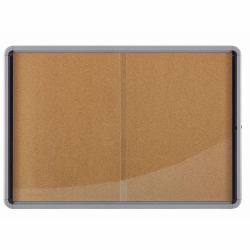 Nobo Vitrine d`intérieur fond liège 18xA4 (Nobo 1902575 Premium Plus Cork Lockable Notice Board 18xA4)