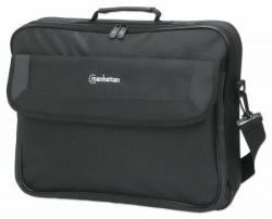 Manhattan Sacoche PC portable Cambridge 17,3", clamshell, noire, ÉCONOMIQUE, poche accessoires, ...
