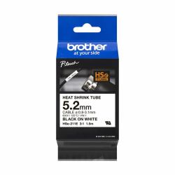 Brother HSE-211E label-making tape Black on white (HSE-211E F. PTD800W/E300/500VP/ - 550WVP/H300/LI/P700/750W/900W)