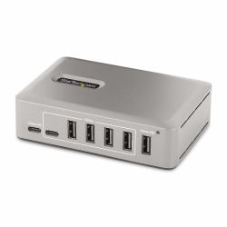 StarTech.com 10-Port USB-C Hub - 8x USB-A/2x USB-C - Self-Powered w/65W Power Supply - USB 3.1 10Gbps - Desktop/Laptop USB Hub w/USB-IF Certified 3ft Locking Cable, USB C Hub (10-PORT USB-C HUB SEL...