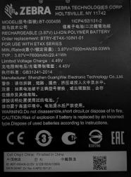 Zebra BTRY-ET4X-10IN1-01 tablet spare part/accessory Battery (ET4X 10IN SPARE REMOVABLE - BATTERY FOR 10IN ET40 ET45)