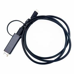 Yealink 330000008024 video cable adapter 1.2 m HDMI Type A [Standard] USB Type-C Black (YEALINK USB-HDMI-1.2M CABLE)