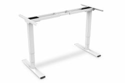 Digitus Piètement de table réglable en hauteur électriquement, deux moteurs, 3 vitesses, blanc (ELECTRIC ADJUSTABLE DESK FRAME - DUAL MOTOR 3-STAGES WHITE)