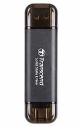 Transcend ESD310C Thunderbolt technology 256 GB USB Type-A to USB Type-C USB 3.2 Gen 2x2 Black (256GB EXTERNAL SSD ESD310C USB - 10GBPS TYPE C/A)