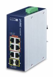 PLANET IP30 Industrial 4-Port Non-géré Gigabit Ethernet [10/100/1000] Connexion Ethernet, suppo...