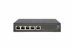 LevelOne GES-2105P commutateur réseau Géré L2 Gigabit Ethernet [10/100/1000] Connexion Etherne...
